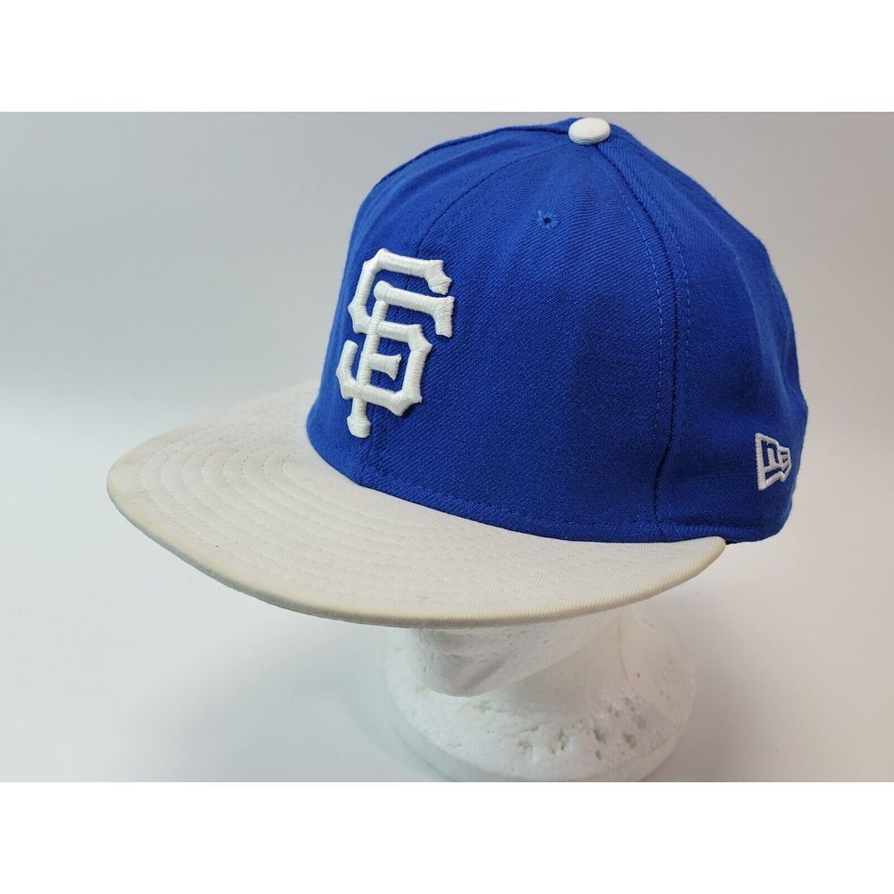 San Francisco Giants Hat Blue  & White Fitted Cap‎ New Era 59FIFTY  7 3/8 USA